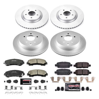 PowerStop® - Z23 Evolution Geomet® Plain Front and Rear Brake Kit