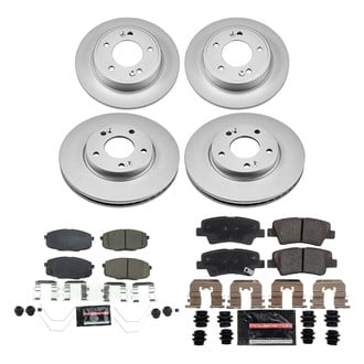 PowerStop® - Z23 Evolution Geomet® Plain Front and Rear Brake Kit