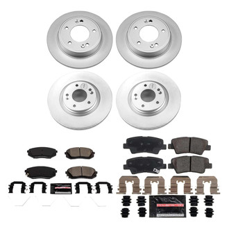 PowerStop® - Z23 Evolution Geomet® Plain Front and Rear Brake Kit