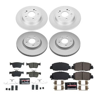 PowerStop® - Z23 Evolution Geomet® Plain Front and Rear Brake Kit