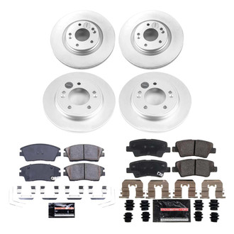 PowerStop® - Z23 Evolution Geomet® Plain Front and Rear Brake Kit