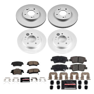 PowerStop® - Z23 Evolution Geomet® Plain Front and Rear Brake Kit