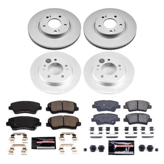 PowerStop® - Z23 Evolution Geomet® Plain Front and Rear Brake Kit