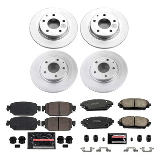 PowerStop® - Z23 Evolution Geomet® Plain Front and Rear Brake Kit