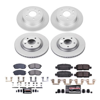 PowerStop® - Z23 Evolution Geomet® Plain Front and Rear Brake Kit