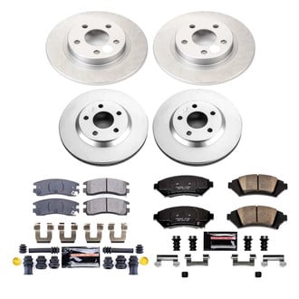 PowerStop® - Z23 Evolution Geomet® Plain Front and Rear Brake Kit