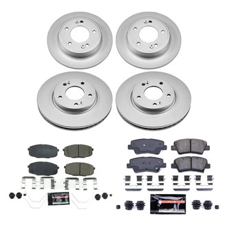 PowerStop® - Z23 Evolution Geomet® Plain Front and Rear Brake Kit