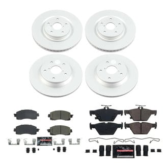 PowerStop® - Z23 Evolution Geomet® Plain Front and Rear Brake Kit