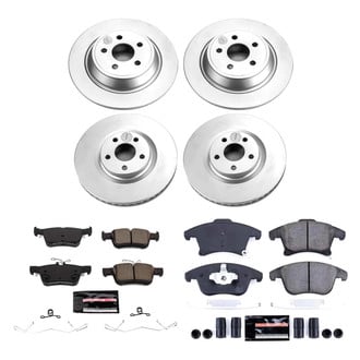 PowerStop® - Z23 Evolution Geomet® Plain Front and Rear Brake Kit