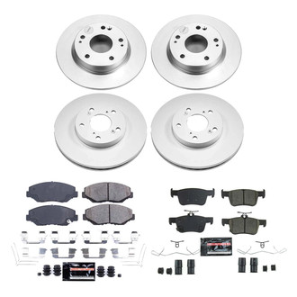 PowerStop® - Z23 Evolution Geomet® Plain Front and Rear Brake Kit