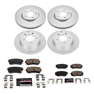 PowerStop® - Z23 Evolution Geomet® Plain Front and Rear Brake Kit