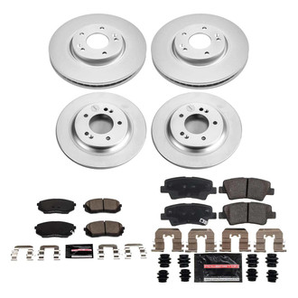 PowerStop® - Z23 Evolution Geomet® Plain Front and Rear Brake Kit