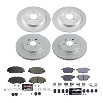 PowerStop® - Z23 Evolution Geomet® Plain Front and Rear Brake Kit