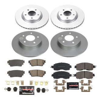 PowerStop® - Z23 Evolution Geomet® Plain Front and Rear Brake Kit
