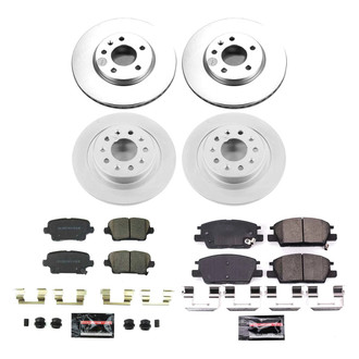 PowerStop® - Z23 Evolution Geomet® Plain Front and Rear Brake Kit