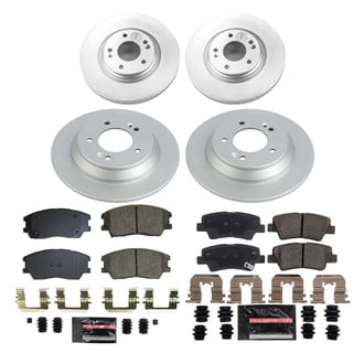 PowerStop® - Z23 Evolution Geomet® Plain Front and Rear Brake Kit