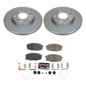 PowerStop® - Z23 Evolution Geomet® Plain Front Brake Kit