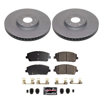 PowerStop® - Z23 Evolution Geomet® Plain Front Brake Kit