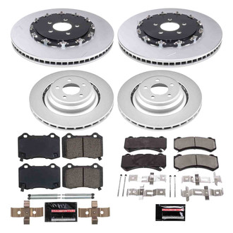 PowerStop® - Z23 Evolution Geomet® Plain Front and Rear Brake Kit