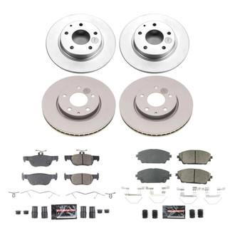 PowerStop® - Z23 Evolution Geomet® Plain Front and Rear Brake Kit