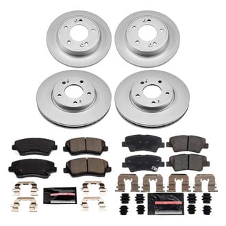 PowerStop® - Z23 Evolution Geomet® Plain Front and Rear Brake Kit