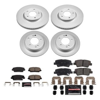 PowerStop® - Z23 Evolution Geomet® Plain Front and Rear Brake Kit