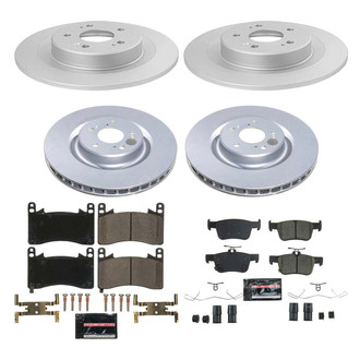 PowerStop® - Z23 Evolution Geomet® Plain Front and Rear Brake Kit