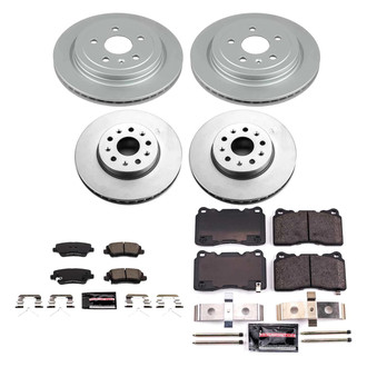 PowerStop® - Z23 Evolution Geomet® Plain Front and Rear Brake Kit