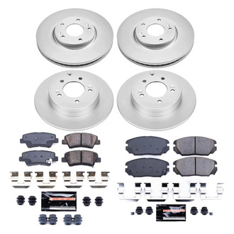 PowerStop® - Z23 Evolution Geomet® Plain Front and Rear Brake Kit