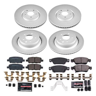 PowerStop® - Z23 Evolution Geomet® Plain Front and Rear Brake Kit