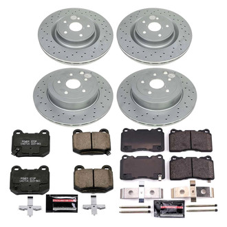 PowerStop® - Z23 Evolution Geomet® Plain Front and Rear Brake Kit