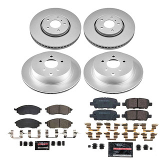 PowerStop® - Z23 Evolution Geomet® Plain Front and Rear Brake Kit