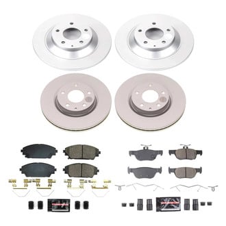 PowerStop® - Z23 Evolution Geomet® Plain Front and Rear Brake Kit