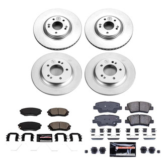PowerStop® - Z23 Evolution Geomet® Plain Front and Rear Brake Kit