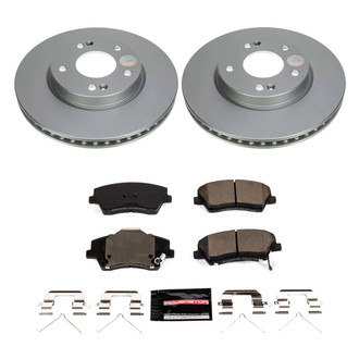 PowerStop® - Z23 Evolution Geomet® Plain Front Brake Kit