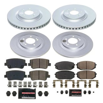 PowerStop® - Z23 Evolution Geomet® Plain Front and Rear Brake Kit