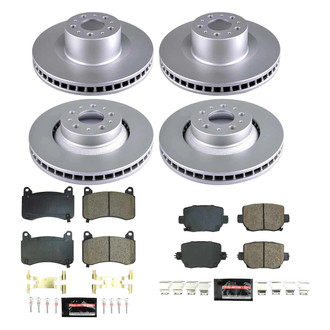 PowerStop® - Z23 Evolution Geomet® Plain Front and Rear Brake Kit