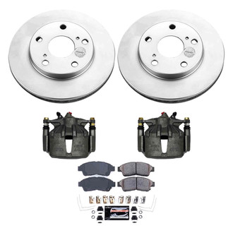 PowerStop® - Z23 Evolution Sport Plain Front Brake Kit with Calipers