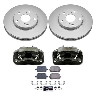 PowerStop® - Z23 Evolution Sport Plain Front Brake Kit with Calipers