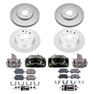 PowerStop® - Z23 Evolution Sport Plain Front and Rear Brake Kit with Calipers