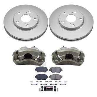 PowerStop® - Z23 Evolution Sport Plain Front Brake Kit with Calipers