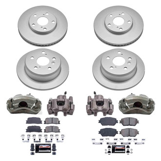 PowerStop® - Z23 Evolution Sport Plain Front and Rear Brake Kit with Calipers