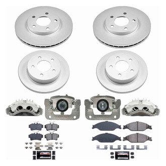 PowerStop® - Z23 Evolution Sport Plain Front and Rear Brake Kit with Calipers