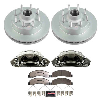 PowerStop® - Z36 Extreme Plain Front Brake Kit with Calipers