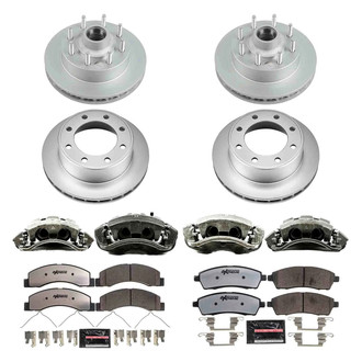 PowerStop® - Z36 Extreme Plain Front and Rear Brake Kit with Calipers