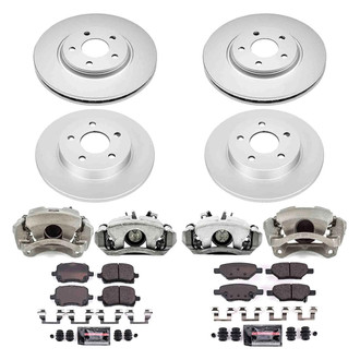 PowerStop® - Z23 Evolution Sport Plain Front and Rear Brake Kit with Calipers