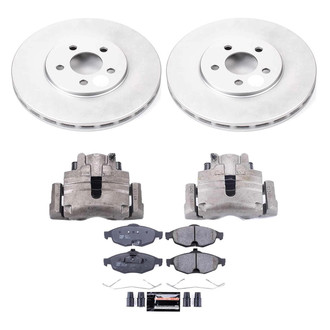 PowerStop® CPR1684-23 - Z23 Evolution Sport Plain Front Brake Kit with Calipers