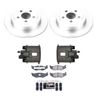 PowerStop® - Z23 Evolution Sport Plain Rear Brake Kit with Calipers