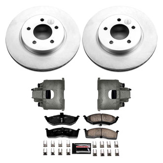 PowerStop® CPR1692-23 - Z23 Evolution Sport Plain Front Brake Kit with Calipers