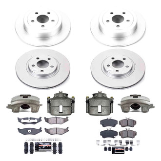 PowerStop® - Z23 Evolution Sport Plain Front and Rear Brake Kit with Calipers